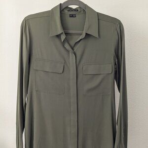 Green Theory silk button-up size S